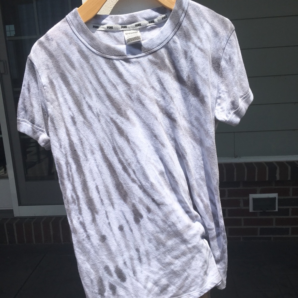 Grey Tye-Dye PINK t-shirt